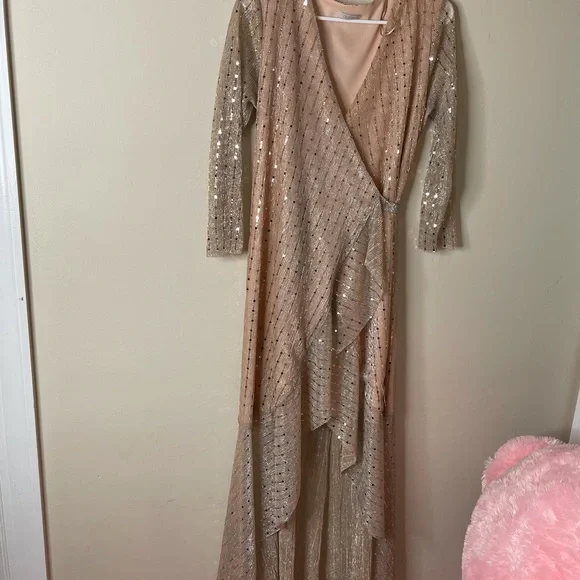 slim fit dress slacks Momyknows Stunning Apricot Bodycon Maternity Dress Perfect for Baby Shower  Comfortable Nude Tone Accentuates Your Beautiful Pregnancy Curves main image 1